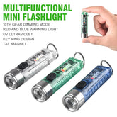 Mini Flashlight LED Multi-function Waterproof Keychain Flashlight Portable-TI00776-Veeddydropshipping